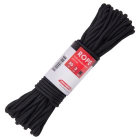 5mm Nylon Braided 50 Foot Rope (Black)