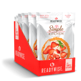 6 CT Case Simple Kitchen Strawberry Yogurt Tart