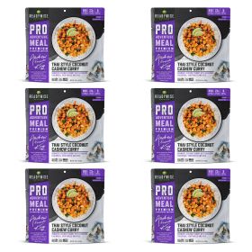 6 CT ReadyWise Pro Adventure Meal Thai Coconut Cashew Curry