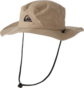 Quiksilver Men's Bushmaster Sun Protection Floppy Visor Bucket Hat (Color: Khaki, size: Large-X-Large)