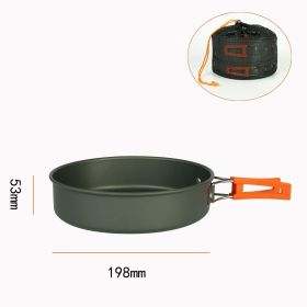 Small Outdoor Camping Cooker; Boiling Kettle Frying Pan & Stock Pot; Portable Travel Equipment; Sports & Outdoor Supplies (Model: Frier)